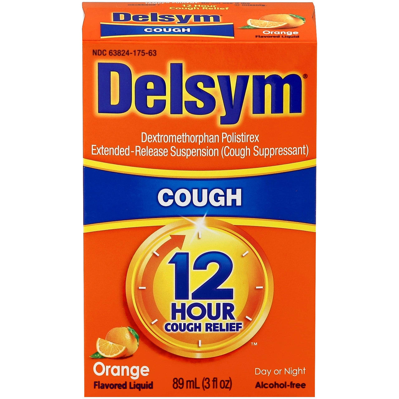 Delsym 12 Hour Cough Relief Cough Formula Syrup, 3 Oz